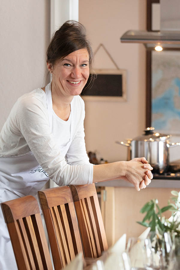Anja Lohbeck in ihrer Kochschule, Herten