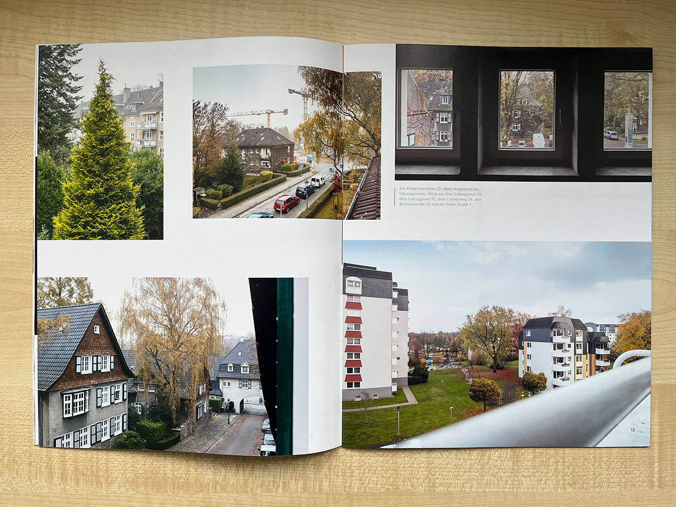 Veröffentlichung der Bildserie "Ausblicke" im Mietermagazin der Margarethe Krupp Stiftung, Essen